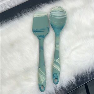 Core Kitchen Silicone Marble-Patterned Kitchen Utensil Set